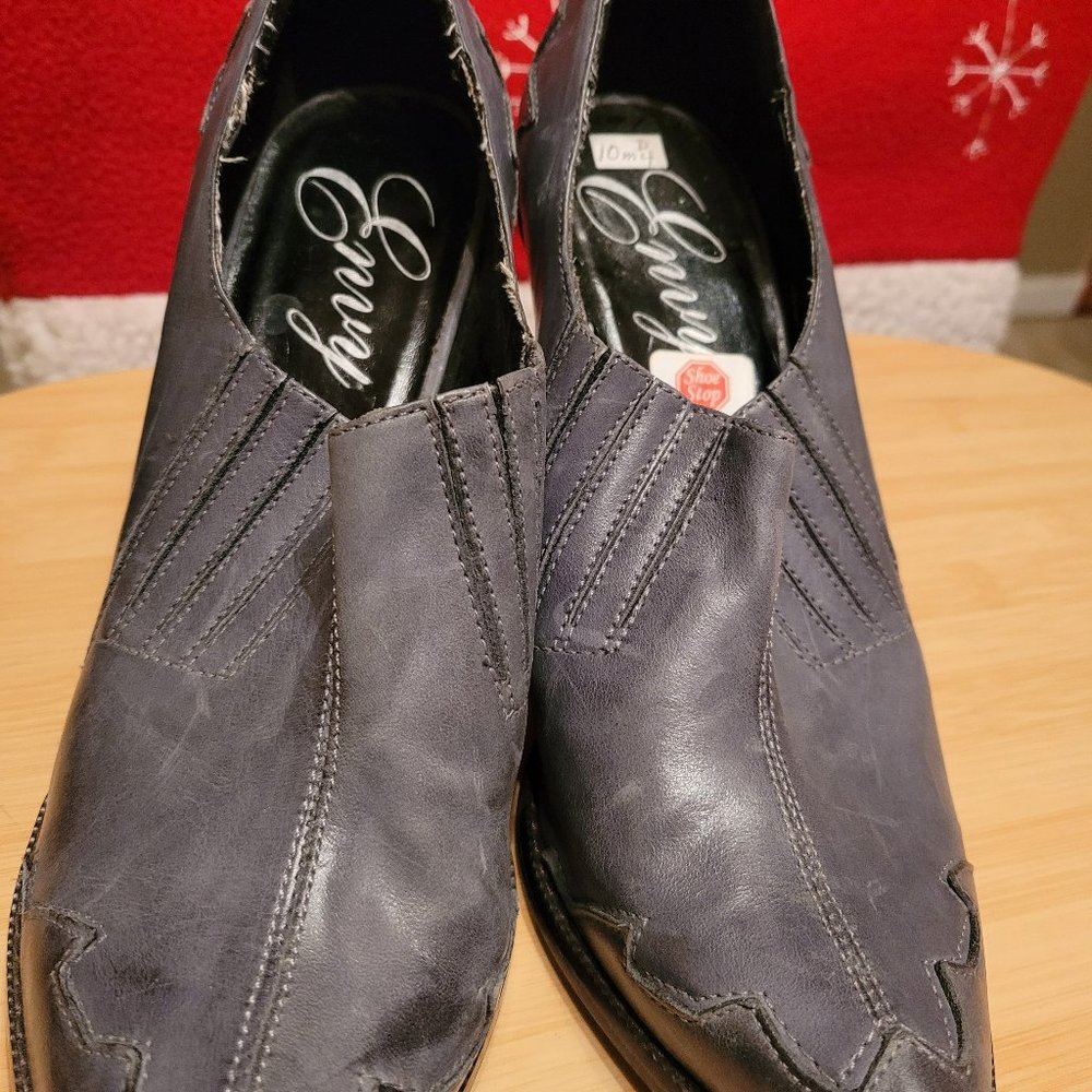 Envy Gray Cowboy Boot Heels size 10m